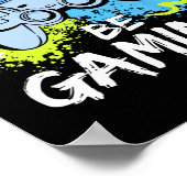 I'd Rather Be Gaming Funny Video Game Player Sayin ポスター (角)