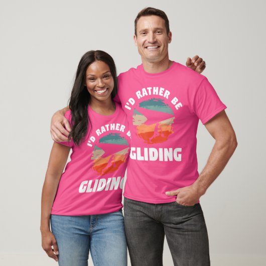 I'D Rather Be Gliding Hang Glider Tシャツ (ユニセックス)