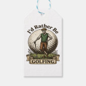 Id Rather Be Golfing  ギフトタグ (正面)