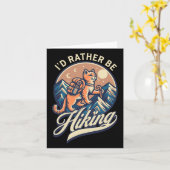 I'd Rather Be Hiking カード (黄色い花)