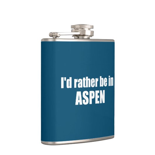I'd Rather Be In Aspen Colorado フラスク (右)
