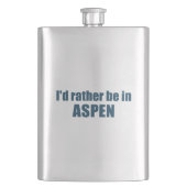 I'd Rather Be In Aspen Colorado フラスク (正面)