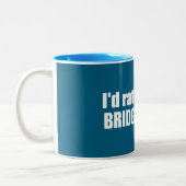 I'd Rather Be In Bridger Bowl ツートーンマグカップ (左)