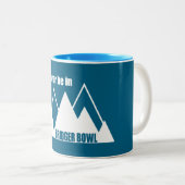 I'd Rather Be In Bridger Bowl Mountain ツートーンマグカップ (正面右)
