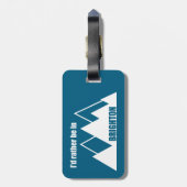 I'd Rather Be In Brighton Utah Mountain ラゲッジタグ (裏面縦)