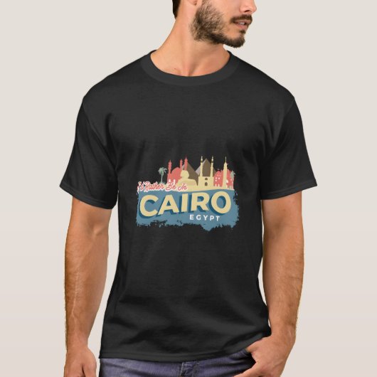 I'D Rather Be In Cairo Egypt Style Tシャツ (正面)