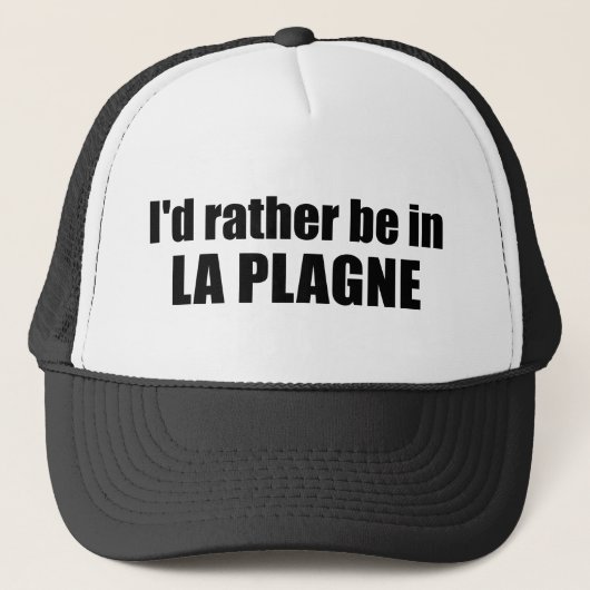 I'd Rather Be In La Plagne France キャップ (正面)