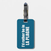 I'd Rather Be In La Plagne France ラゲッジタグ (裏面縦)