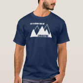 I'd Rather Be In Livingston Montana Mountain Tシャツ (正面)