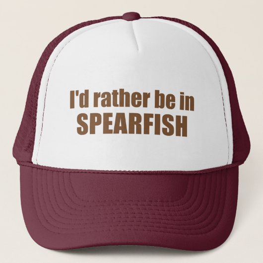 I'd Rather Be In Spearfish South Dakota キャップ (正面)