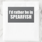 I'd Rather Be In Spearfish South Dakota 長方形シール (バッグ)