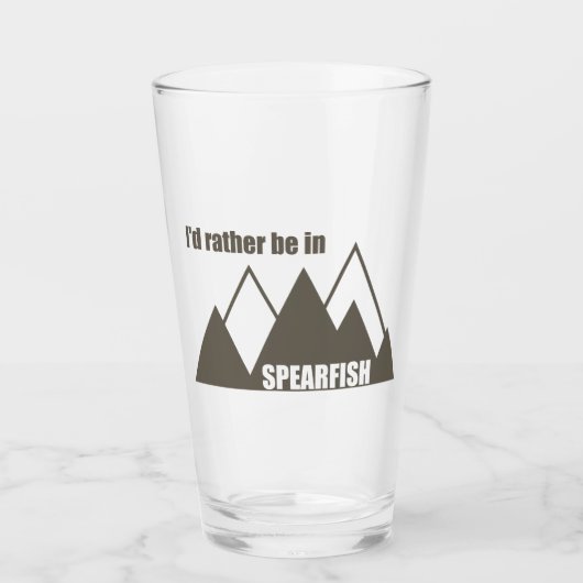 I'd Rather Be In Spearfish South Dakota Mountain タンブラーグラス (正面)