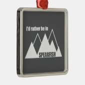 I'd Rather Be In Spearfish South Dakota Mountain メタルオーナメント (右)