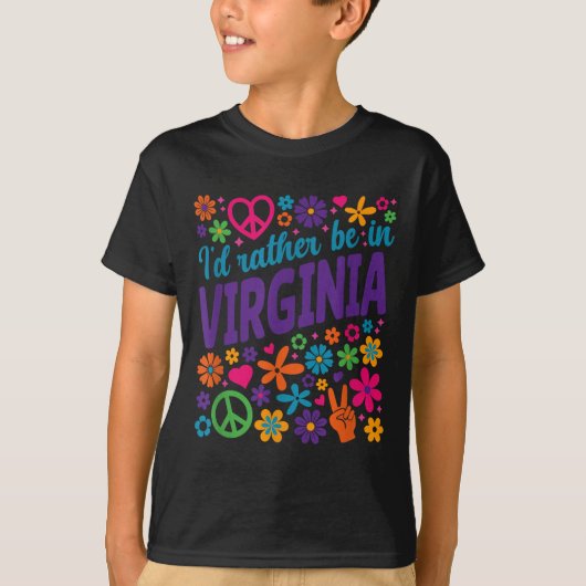 I'd Rather Be In Virginia Tシャツ (正面)
