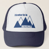 I'd Rather Be In Waynesville Mountain キャップ (正面)