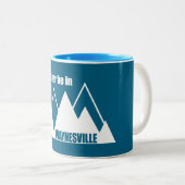 I'd Rather Be In Waynesville Mountain ツートーンマグカップ (正面右)