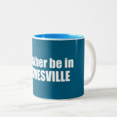 I'd Rather Be In Waynesville North Carolina ツートーンマグカップ (正面右)