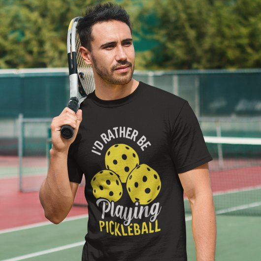 I'd Rather Be Playing Pickleball funny Pickleball Tシャツ