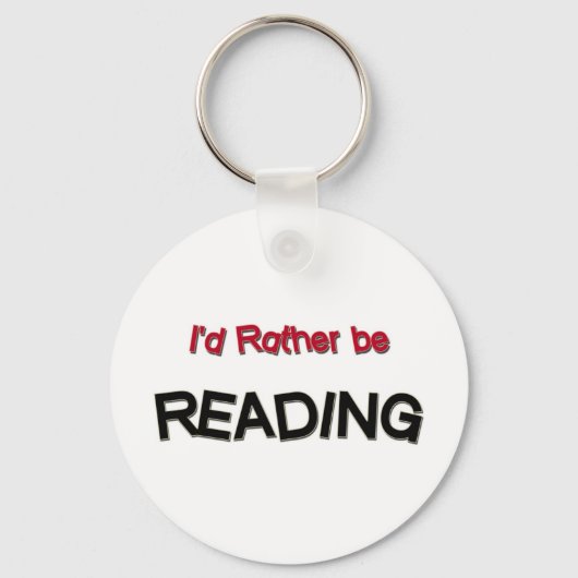 I'd Rather Be Reading キーホルダー (正面)