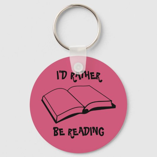 I'd rather be reading keychain キーホルダー (正面)