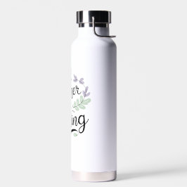 I'd Rather Be Reading – Pastel Quote Water Bottle ウォーターボトル