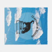 I'd Rather Be Reading Throw Blanket フリースブランケット (正面(横))