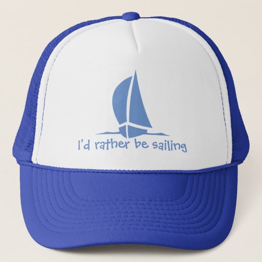 I'd rather be sailing. A hat for the sailor. キャップ (正面)