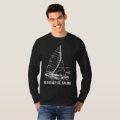 I'd Rather Be Sailing Catamaran Captain  1 Tシャツ (正面フル)