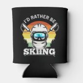I'd Rather be Skiing, Funny skier Gift 缶クーラー (裏面)