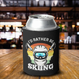 I'd Rather be Skiing, Funny skier Gift 缶クーラー