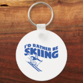 I'd Rather Be Skiing (male) キーホルダー (正面)