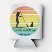 I'd Rather Be SUPing With My Cat SUP 缶クーラー (正面)