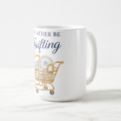 I'd Rather Be Thrifting Sticker コーヒーマグカップ (正面右)