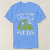 I'd Rather Be Tractor Pulling Farmer Agriculture F Tシャツ (デザイン正面)