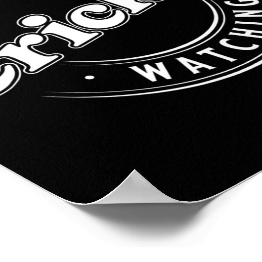 I'd Rather Be Watching Cricket ポスター (角)