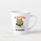 I'd Rather Be With My Cat カフェラテマグ (右)