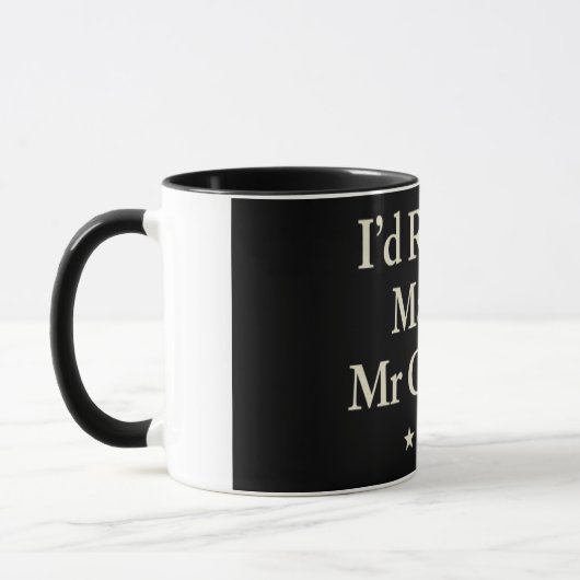 id rather marry mr collins mug マグカップ (左)