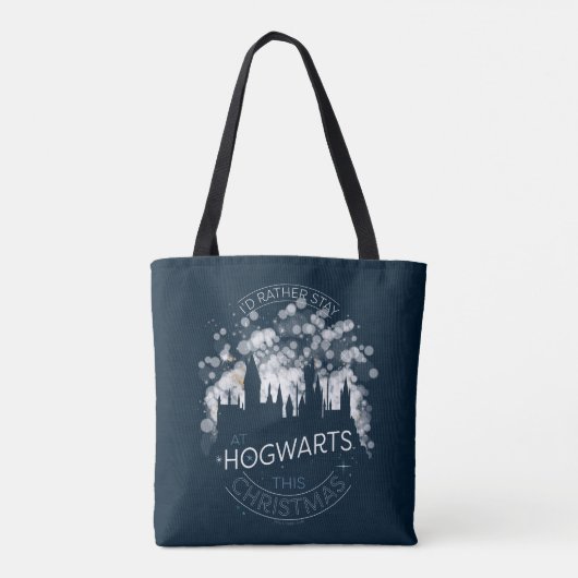 I'd Rather Stay At HOGWARTS™ Magic Lights Art トートバッグ (裏面)