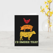 Id Smoke That - Barbecue - Bbq カード (黄色い花)