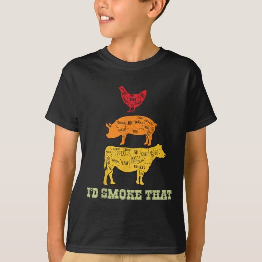 Id Smoke That - Barbecue - Bbq Tシャツ (正面)