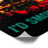 I'd smoke that Beef Pork Chicken Butcher Grilling ポスター (角)