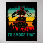 I'd smoke that Beef Pork Chicken Butcher Grilling ポスター (正面)