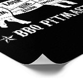 Id Smoke That T Shirt Pig Pitmaster おもしろい Bbq Smok ポスター (角)