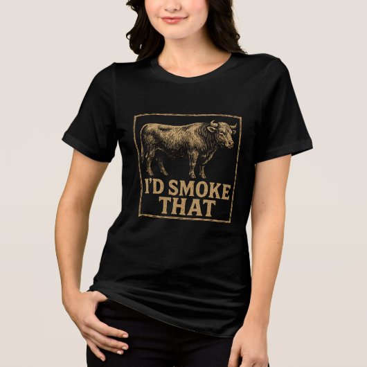 I'd smoke that - with bell T-Shirt トライブレンドＴシャツ (正面)