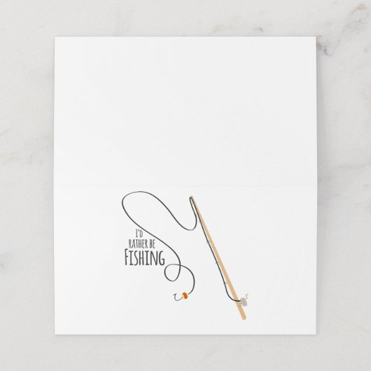 Id Sto Be魚釣り プレイスカード (外部開封)