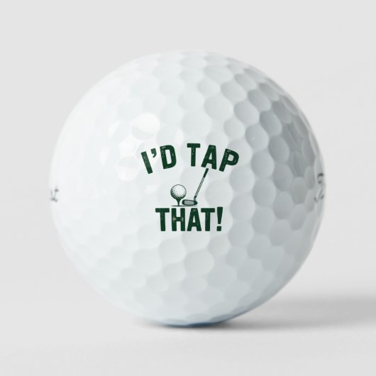 I'd Trap That Funny Golfing Sarcastic Sayings Golf ゴルフボール (正面)
