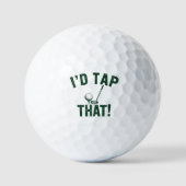 I'd Trap That Funny Golfing Sarcastic Sayings Golf ゴルフボール (正面)