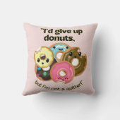 ID UOは与えドーナツだが私はキラキラではない クッション (裏面)