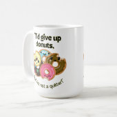 ID UOは与えドーナツだが私はキラキラではない コーヒーマグカップ (正面左)