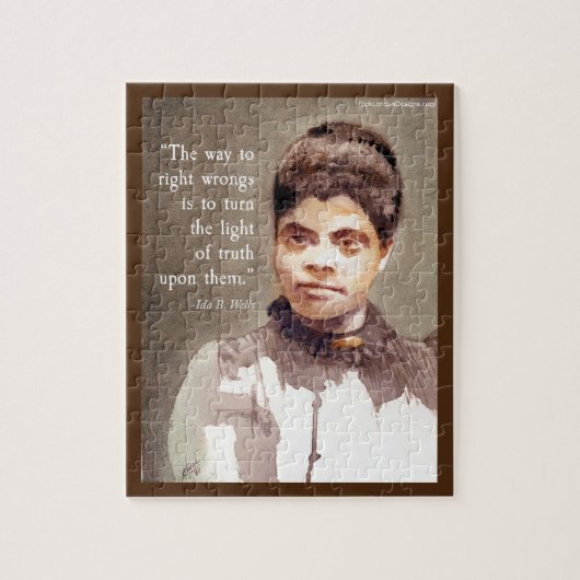 Ida B ウェルズと"真実"の引用 ジグソーパズル (縦)